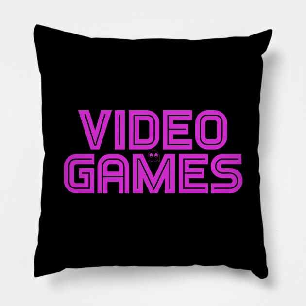 VIDEO GAMES #3 Pillow by RickTurner