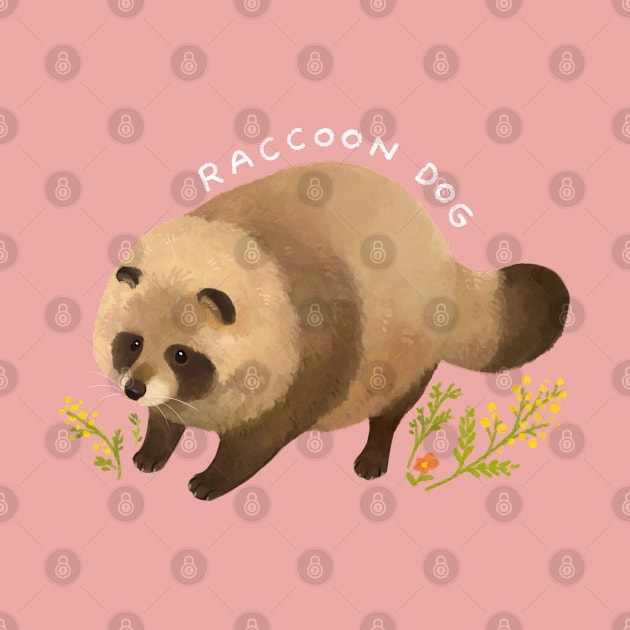 Adorable Fluffy Raccoon Dog by You Miichi