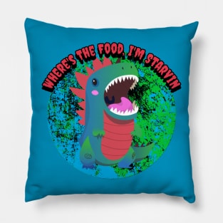 Where's The Food, I'm Starvin Graphic Pillow