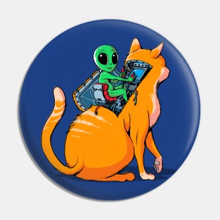 Alien Cat Pin