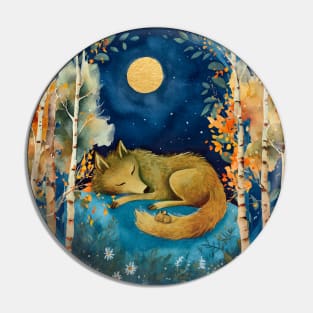 Mouse and Wolf Moon Pin