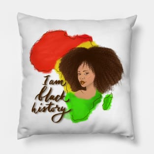 I am black history Black girl Pillow