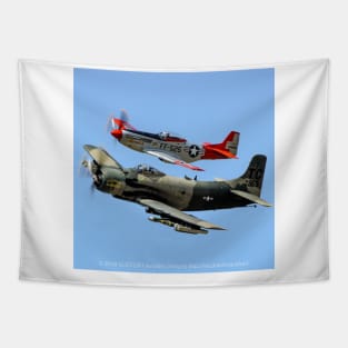 A1 Skyraider and P-51 Mustang Tapestry