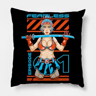 fearless samurai Pillow