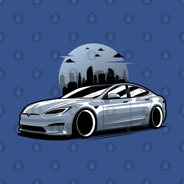 Silver Tesla Model S Plaid by KaroCars