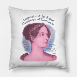 Ada Lovelace, Inventor of the Computer Algorithm Pillow