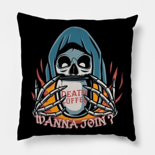 Death coffee Pillow