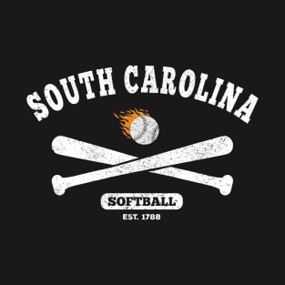 South Carolina Softball Classic Retro Style for Men Women T-Shirt