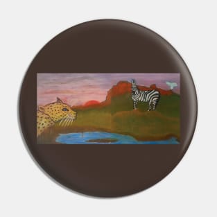 Zebra World Wildlife Series Pin