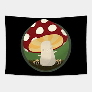 Cute Mushroom Guy Tapestry