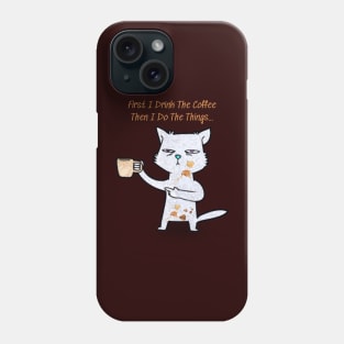 coffee cat Phone Case