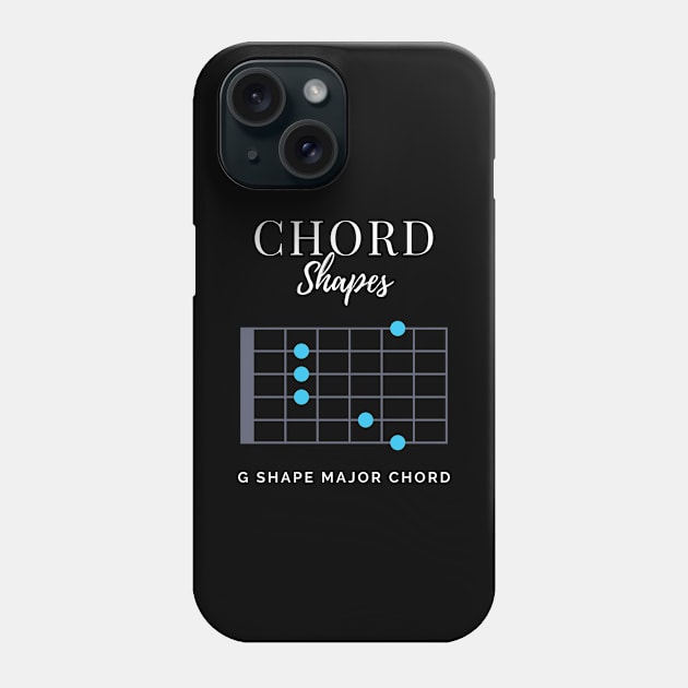 Chord Shapes G Shape Major Chord Tabs Phone Case by nightsworthy