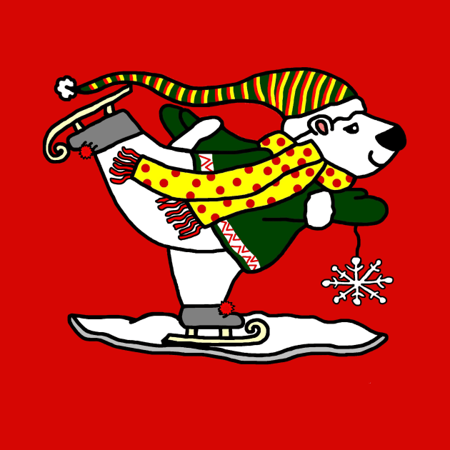 Skating Polar Bear by imphavok