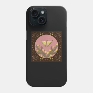 Butterflies & Blooms - Chocolate & Pink Phone Case