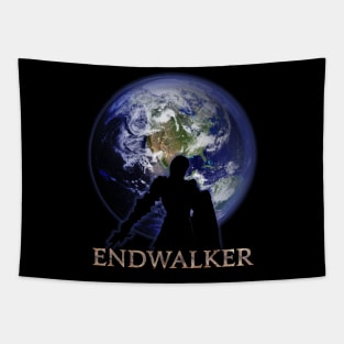 The Endwalker Warrior on the moon Tapestry