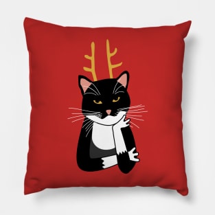 Sarcastic Christmas Cat Pillow