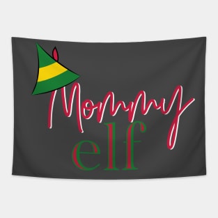 Mommy Elf Christmas Shirt Tapestry