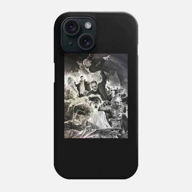 Classic monsters Phone Case by aknuckle