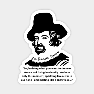 Sir Francis Bacon Portrait and Quote Magnet