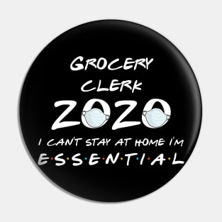 Grocery Clerk 2020 Quarantine Gift Pin