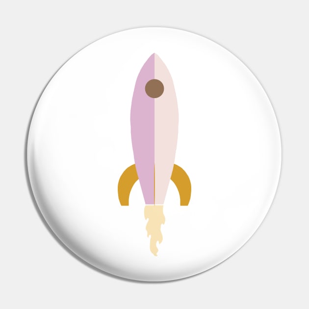 Rocket - Purple Pin by littlemoondance