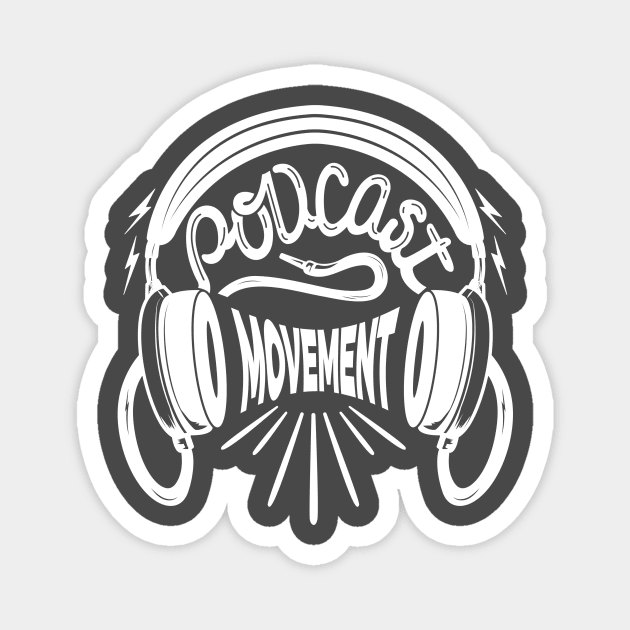 Headphones Logo Light Magnet by Podcast Movement