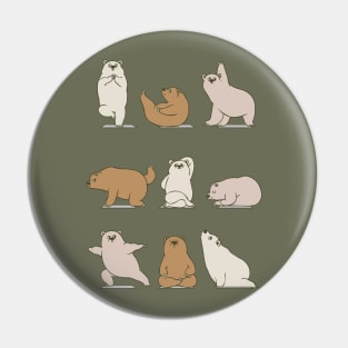 Bear Yoga Pin