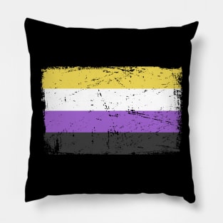 Non-Binary Pride Flag | Gender Identity Genderqueer Pillow