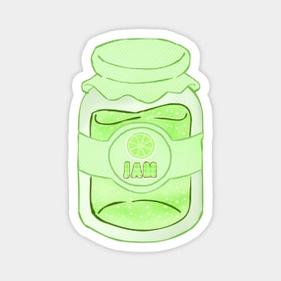 Kawaii Lime Jam Magnet