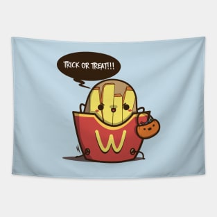 Cute Halloween Potato Costume Tapestry