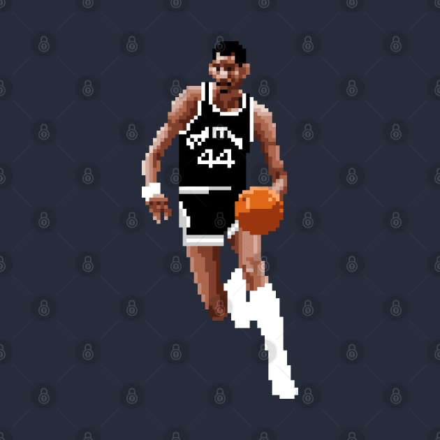 George Gervin Pixel Dribble by qiangdade