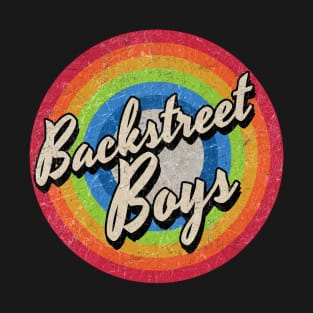 Vintage Style circle - Backstreet boys T-Shirt