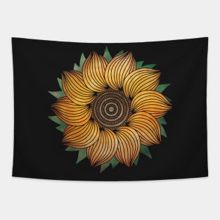 Stained Glass Geometry #6 - Sunflower Tapestry