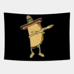 Dab Dancing Taco - Sombrero Mexican Fiesta Kids Gift Tapestry