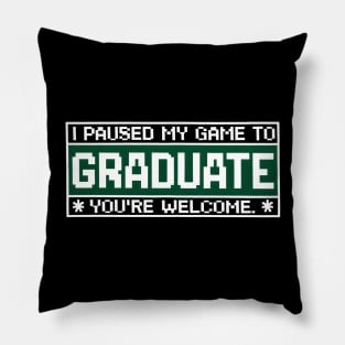 Funny Video Gamer Graduate 2024 Graduation Pillow