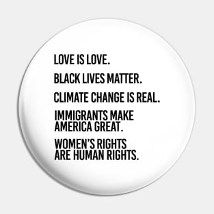 Love is Love and Black Lives Matter Pin