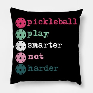 Pickleball: play smarter not harder Pillow