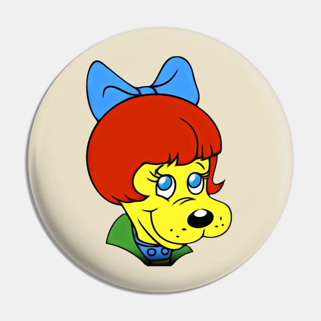 Bright Eyes, Pound Puppies 80's Cartoon Pin by RainbowRetro