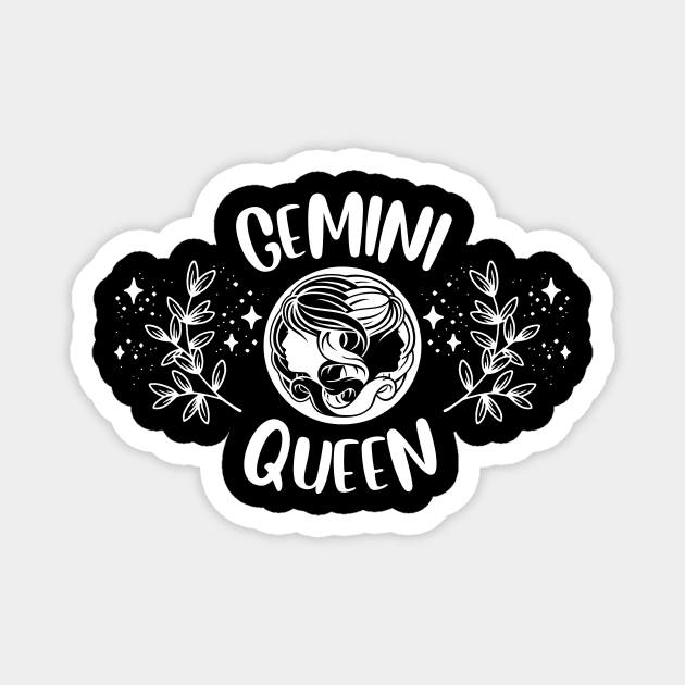 Gemini Queen Magnet by teresawingarts