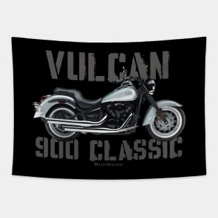 Kawasaki Vulcan 900 Classic, white sg Tapestry