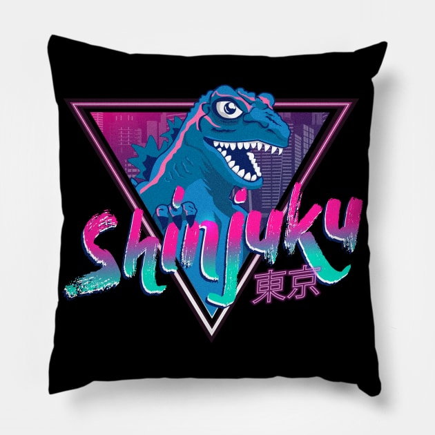 Godzilla Shinjuku Pillow by BOandCO
