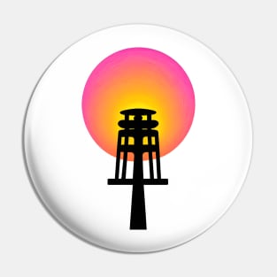 Power Pylon sunset Pin