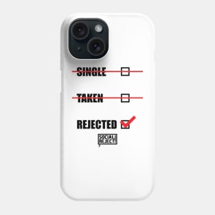 Rejected Ticked (Black) Phone Case