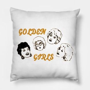 Line Art Golden Girls Pillow