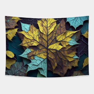 Mosaic of forest leaves Tapestry