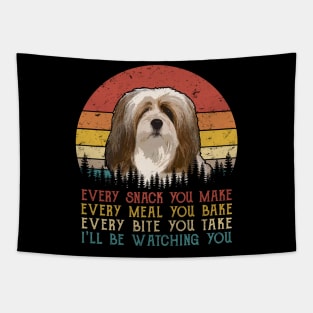 Vintage Every Snack You Make Every Meal You Bake Lhasa Apso Tapestry