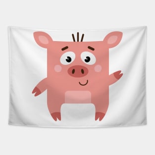 Mr Square Pig Tapestry