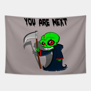 green grim reaper Tapestry