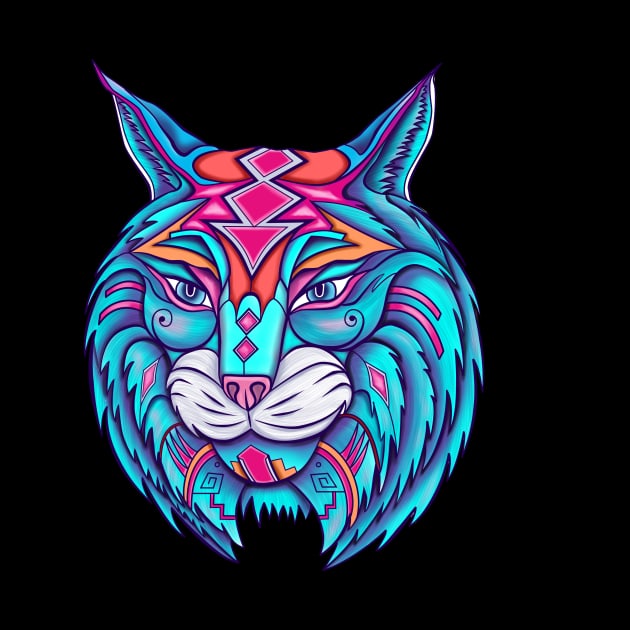 Colorful Bobcat by Freakquencys