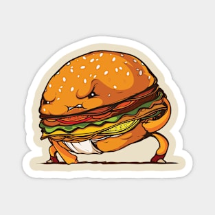 Sumo Burger Hamburger Food Fighter Magnet